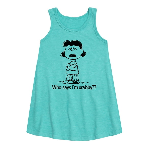 HYBRID APPAREL - Peanuts - Who Says Im Crabby Lucy - Toddler & Youth Girls A-line Dress