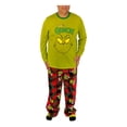 thumbnail image 1 of HYBRID APPAREL Sets Green Drawstring Graphic Long Sleeve Crew Neck T-Shirt Straight leg Holiday  Size S, 1 of 1