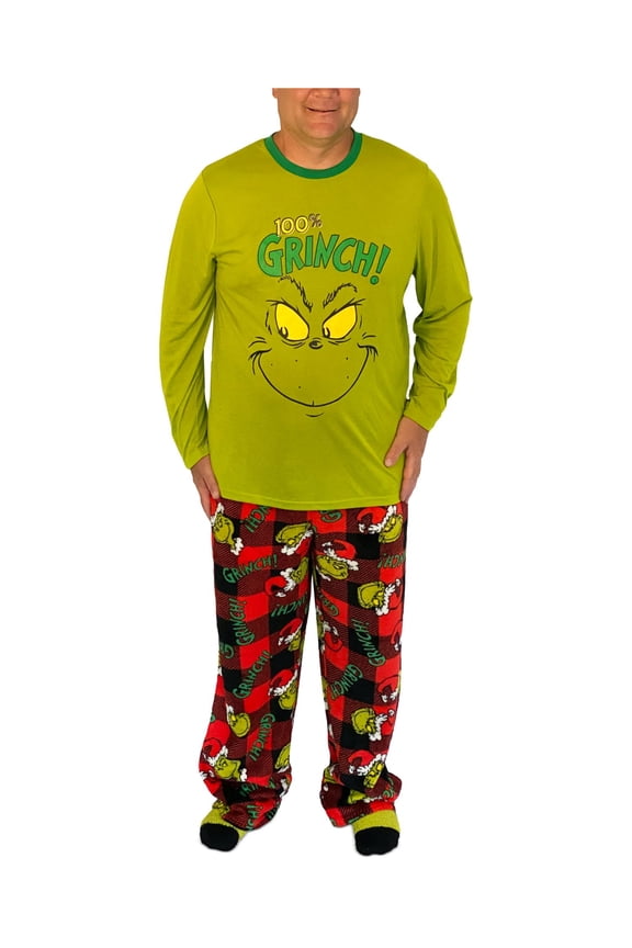 Sets Green Drawstring Graphic Long Sleeve Crew Neck T-Shirt Straight leg Holiday  Size XL