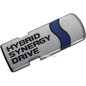 HYBRID SYNERGY DRIVE Emblem, 3D Metal Car Badge Sticker Decal Replacement for JEEP Dodge Toyota All 4 Wheel Drive Car Models (Chrome) Toyota Lexus