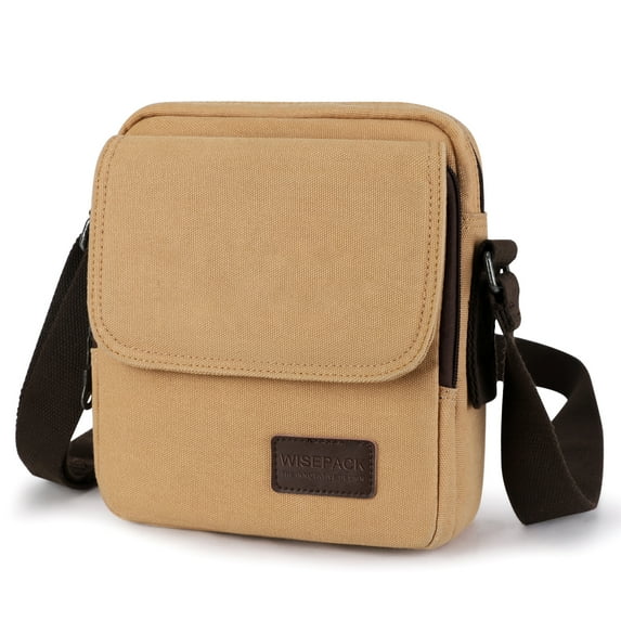 HYC00 Mens Crossbody Bag,Man Purse Side Bag over the Shoulder Bag for Men Women Small Canvas Messenger Bag for Phone Passport