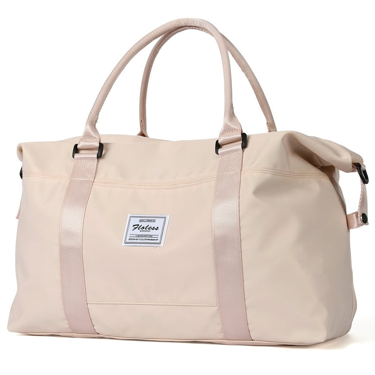 HYC00 Travel Duffle Bags Sports Tote Gym Bag Shoulder Weekender Overnight Duffel Bag for Women, Women's, Size: Large, Beige