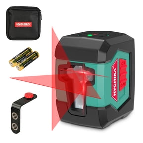 HYCHIKA 50 feet Laser Level Self-Levelling Horizontal and Vertical Cross-Line Laser with Dual Laser Module