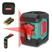 HYCHIKA 50 feet Laser Level Self-Levelling Horizontal and Vertical Cross-Line Laser with Dual Laser Module
