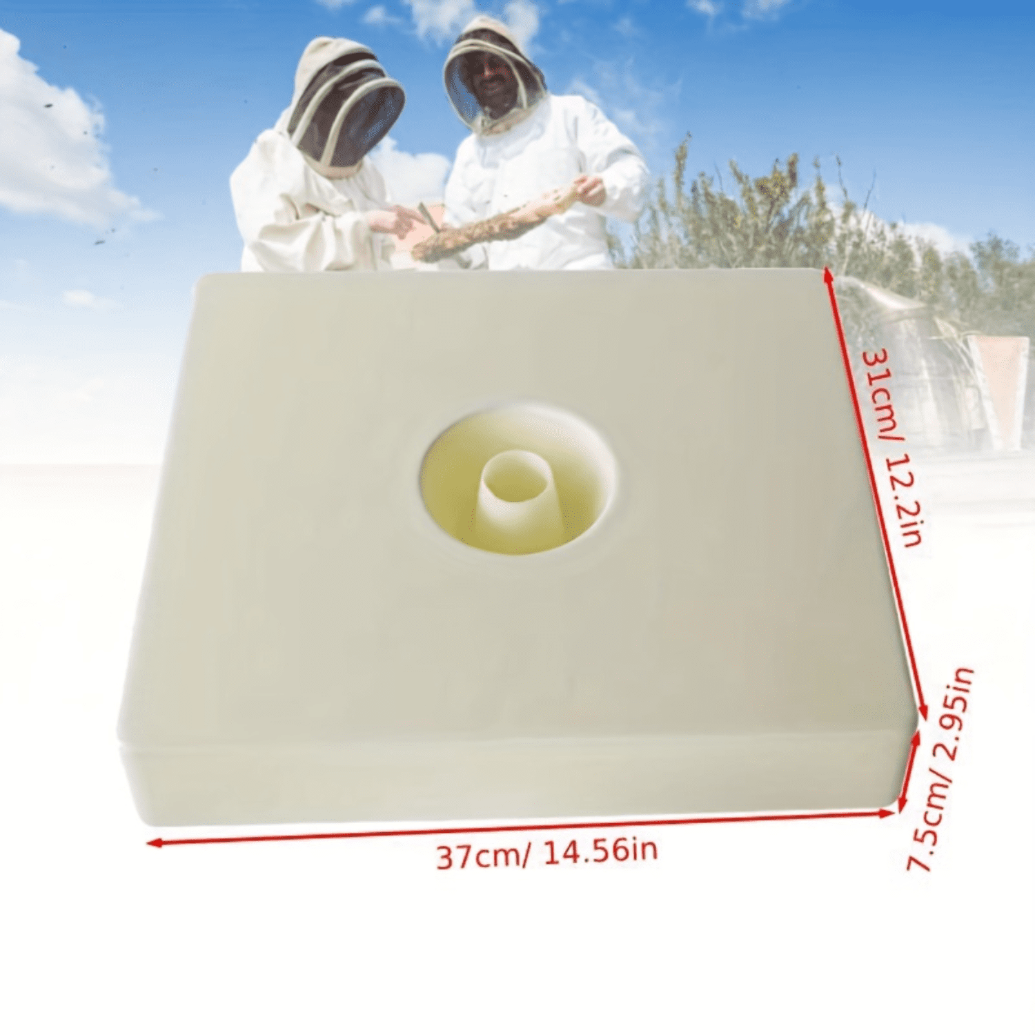 HYCHUANGGKJ Convenient Large Plastic Beehive Top Feeder Essential No