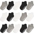 thumbnail image 1 of HYCLES 15 Pairs Toddler Socks, Kids Grip Socks for 6-12 Month 1-7 Years Non Slip Ankle Sock for Baby Boys Girls, 1 of 7