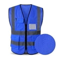 thumbnail image 1 of HYCOPROT High Visibility Mesh Safety Reflective Vest with Pockets and Zipper, Meets ANSI/ISEA SPROT High Visibility Mesh Safety Reflective Vest with Pockets and Zipper, Meets ANSI/ISEA S, 1 of 5