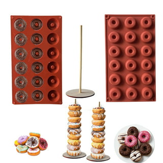 Winerming Silicone Molds for Candy 5 Pcs Donut Gummy Mold/ Mini Donut Pan/Ring Gummy Candy Mold, Size: 7.8 x 6, mulitcolor