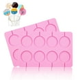 thumbnail image 1 of HYCSC 8-Well Non-Stick Silicone Lollipop Mold, Large Round Cups, 2.5" Diameter, 2 Counts, 1 of 6