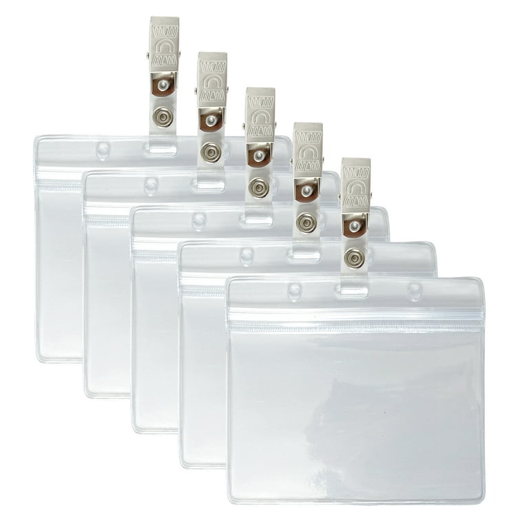 Plastic name 2024 badge holders