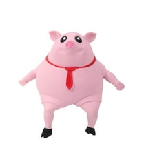 HYCSC Squishy Pig Toys - Pink Pig Squishy Toy for Kids Adults, Novelty Pig Squeeze Toys, Funny Tiktok Pig Sensory Stress Toy for Decompress and Anxiety Relief Women Men Kids (Big)