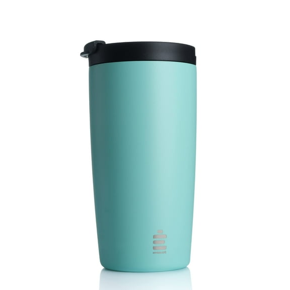 "HYDRATE 500ml Insulated Coffee Mug, Reusable Stainless Steel Thermal Mug for Hot & Cold, Leak-proof Lid, Multiple Colors (Mint Green)".