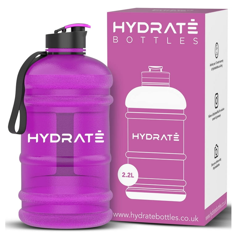 2.2L Water Bottle w/Flip Cap - BPA Free, Ideal for Gym - Pink