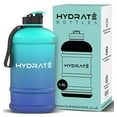 thumbnail image 1 of HYDRATE XL Jug 2.2 Litre Water Bottle - BPA Free, Flip Cap, Ideal for Gym - Colour Options (Blue Lagoon), 1 of 8