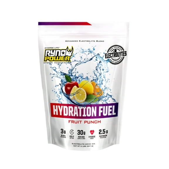 Ryno Power Hydration Fuel Powder, 1lbs - Lemon Lime
