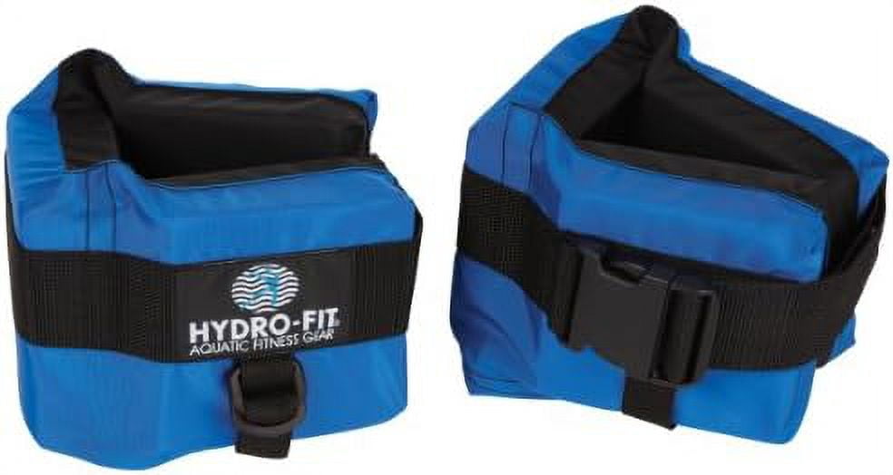 HYDRO-FIT Classic Cuffs Blue/Black - Water Exercise Buoyancy Cuffs For Aquatic Fitness