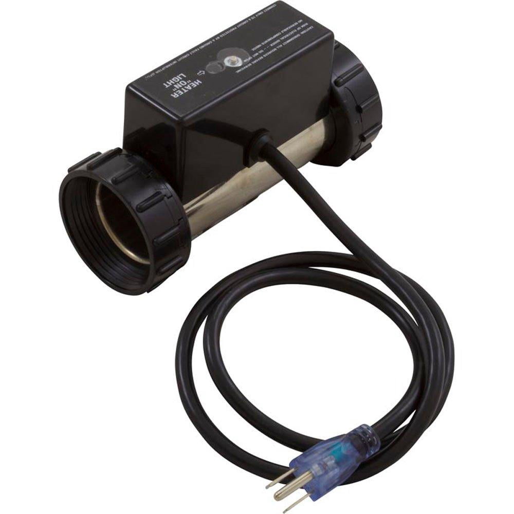 HYDRO-QUIP Heater, Bath,HQ InLine,PH101-15UP-S,1.5kW,3ft Cord,Plug,5.5 ...