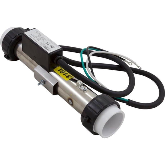HYDRO-QUIP Heater, FloThru,Artic Spas Repl,12"x2",230v,5.5kW,w/Cord,Gen 48-9120-7P-K