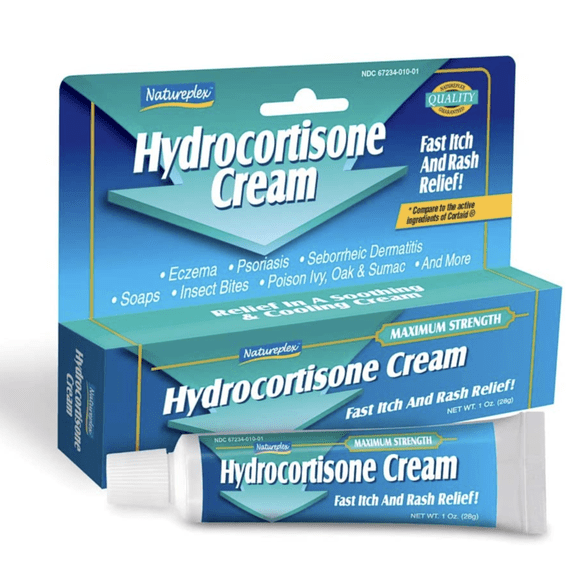 HYDROCORTISONE CREAM Max. Strength 1%, Fast Itch/Rash Relief -Pack of 4(four)