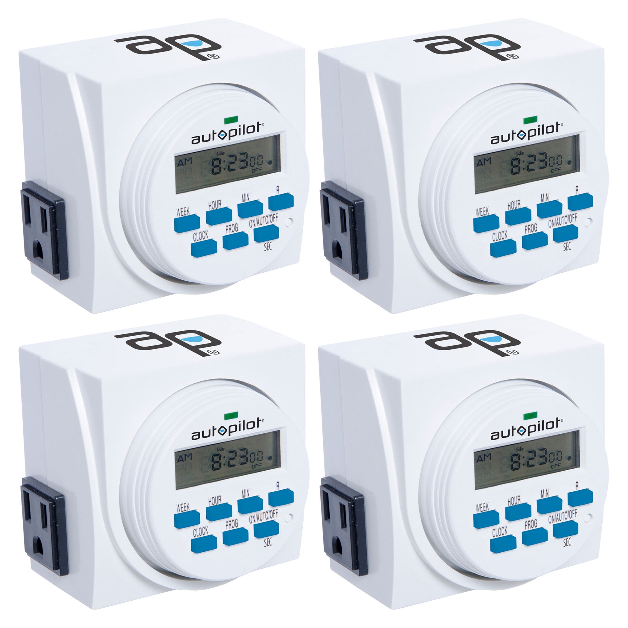 HYDROFARM 7 Day Dual Outlet Digital Programmable Timer Controllers (4 ...