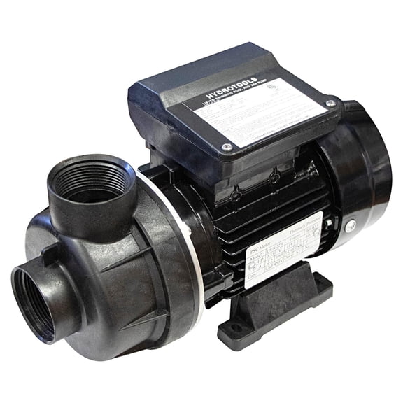 HYDROTOOLS By SWIMLINE 71206 Hydro-Flo 0.25 HP 1980 GPH ABOVE GROUND Powerful Pool Pump 1 Speed Vertical Discharge 115V Energy Saving Silent Noise DOE Certified