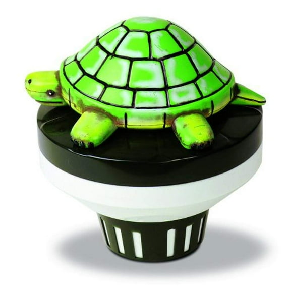 HYDROTOOLS BY SWIMLINE 8711 Turtle Large Capacity Pool & Spa Chemical Dispenser | Compatible With Bromine & Chlorine Supports 1-3’’ Tablets | Adjustable For Customizable Flow Rate | Cost Effective