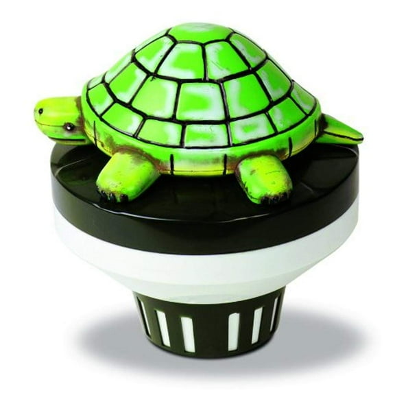 HYDROTOOLS BY SWIMLINE 8711 Turtle Large Capacity Pool & Spa Chemical Dispenser | Compatible With Bromine & Chlorine Supports 1-3 Tablets | Adjustable For Customizable Flow Rate | Cost Effective