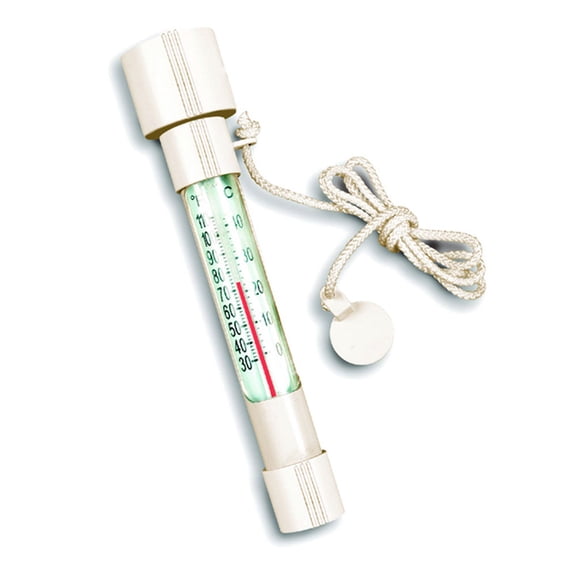 HYDROTOOLS BY SWIMLINE Detachable Buoy Top Thermometer Large Floating Easy Read For Water Temperature Shatter Resistant With String For Outdoor And Indoor Swimming Pools Spas Ponds Bathtubs