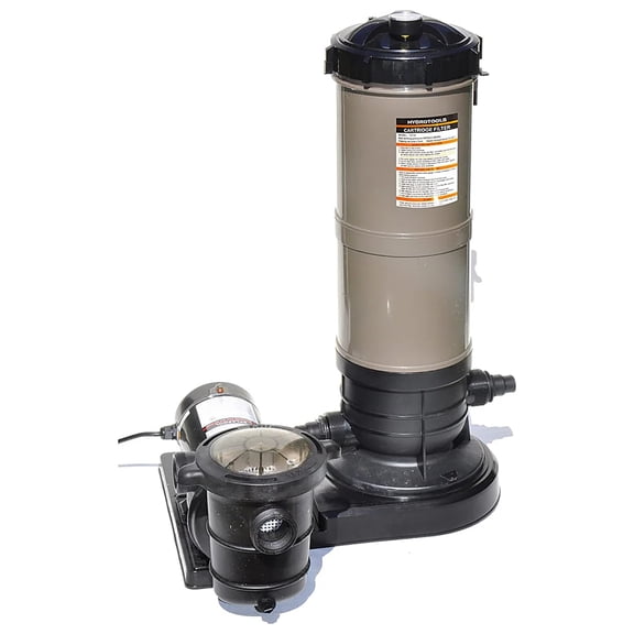 HYDROTOOLS BY SWIMLINE Extra-Flo Cartridge Pool Filter TANK & ELEMENT ONLY For Above Ground Pools | 40 SQ FT | For Pools Up To 19000 Gallons | Energy Efficient | Non-Corrosive Materials