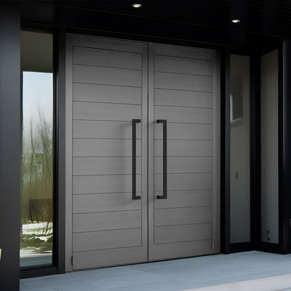 HYDROWARE Modern Contemporary Long Stainless Steel Push Pull Door Handle for Home Entrance Glass Shower Wooden Barn & Office Store Shop Doors