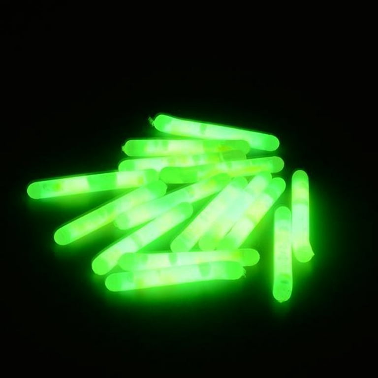 HYDa 15Pcs Mini Luminous Float Rod Glow in the Dark Fishing Light Stick  Tackle Tool 