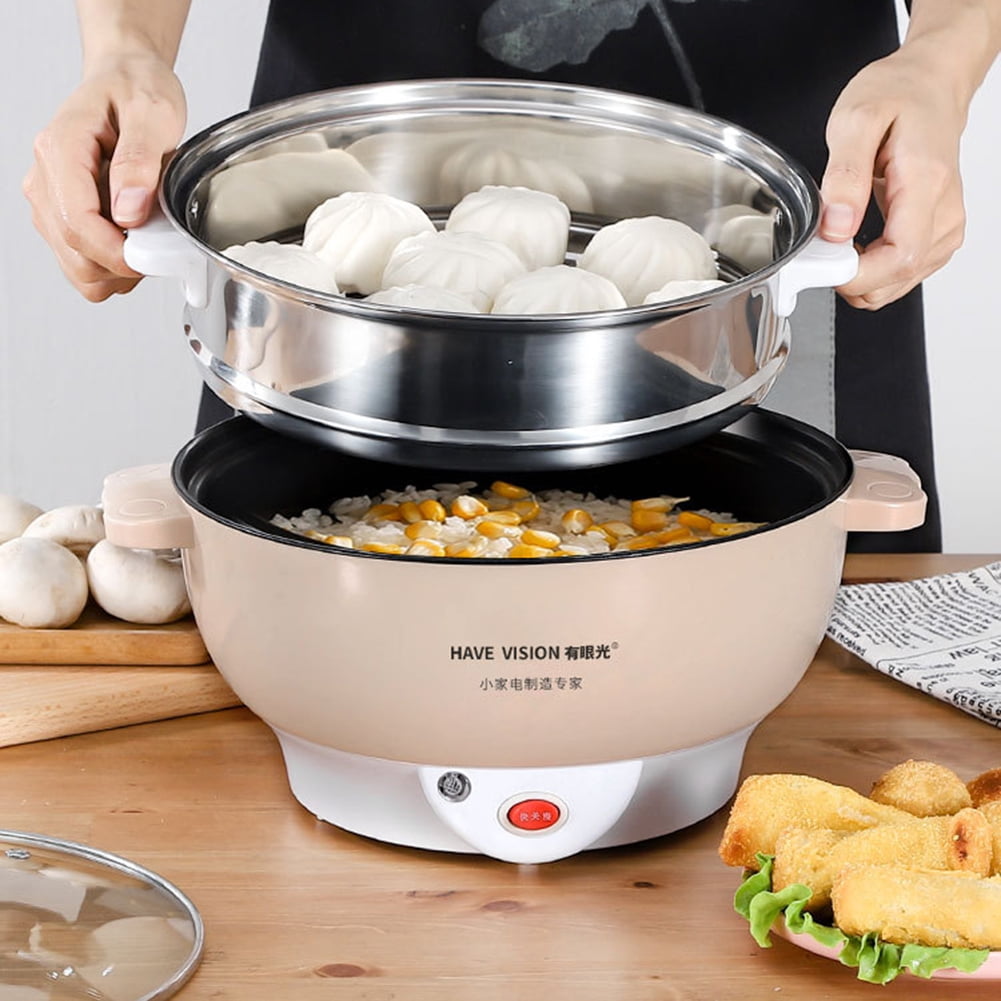 HYDa Multifunctional Non-Stick Electric Cooker Steamer Kitchen Hot Pot  Cooking Tool