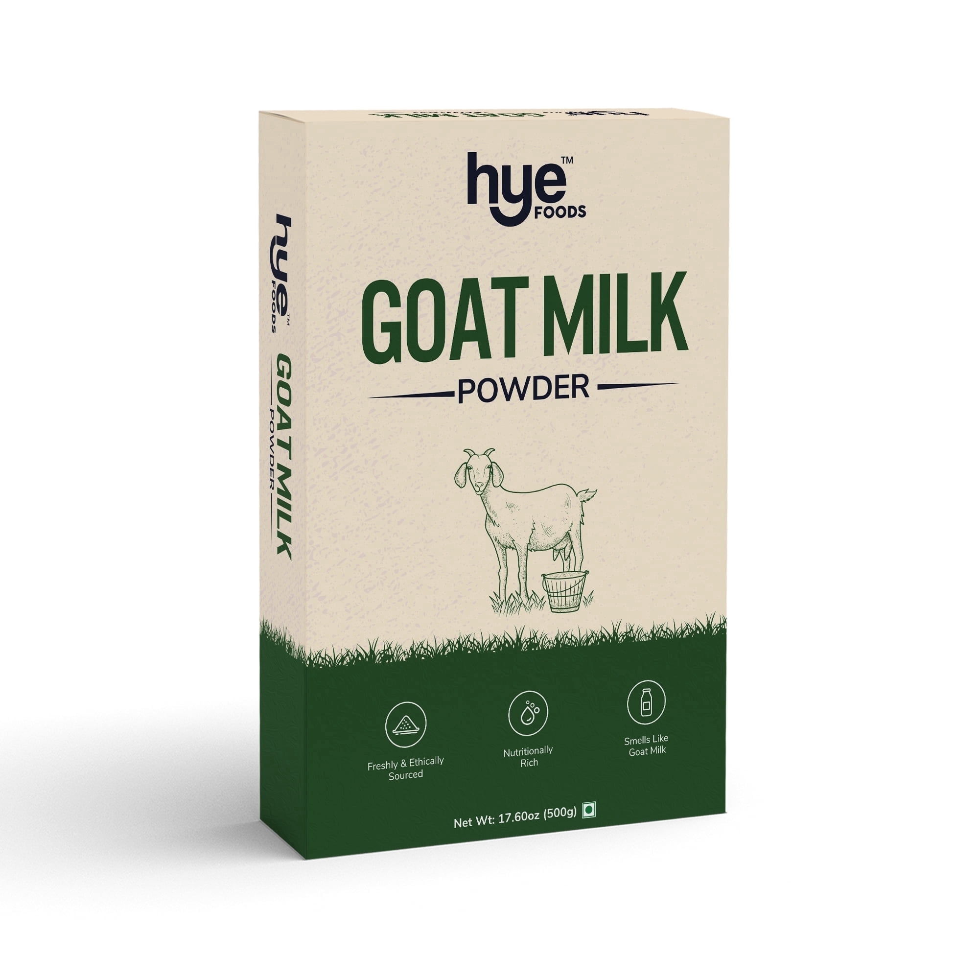 HYE FOODS Goat Milk Powder I Whole Milk Powder | 17.60 Oz (500gms)