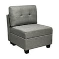 thumbnail image 1 of HYEASTR Modular Sectional Sofa with Storage Chaises Sectional Sleeper Sofa Couch with Adjustable Backrest/Armrest, Sectional Sofa Bed Combination - Linen Grey, 1 of 9
