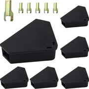 HYEASTR Mouse Station with Keys Black 6 Pack, Key Required Mouse Stations, Mice Stations, Keeps Children and Pets Safe Indoor & Outdoor
