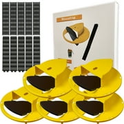 HYEASTR Mouse Trap Flip Lid, Mouse Catching Tool, Mice Trap Bucket Flip Lid Anti-Escape, Auto Reset Humane Mouse Trap for Indoor & Outdoor Usage, Compatible with 5 Gallon Bucket - 5 Pack