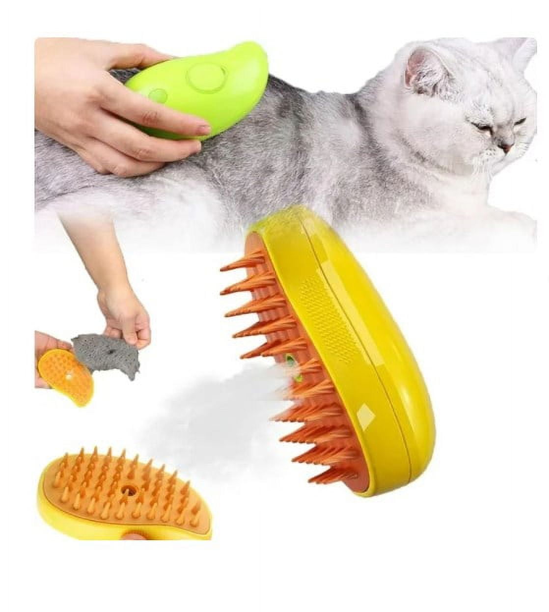 HYEASTR Spray Cat Brush Detangling & Fur Deshedding, Self Cleaning