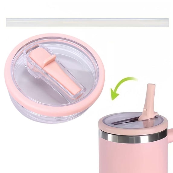 HYEASTR Tumbler Lid Replacement 40 oz, Only for Stanley Quencher H2.0 Cup Accessories, Spill-Proof Design, High-End Heat-Resistant Material