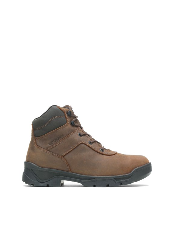 HYEST Knock Waterproof Direct Attach Steel Toe 6" Boot Brown - K13991