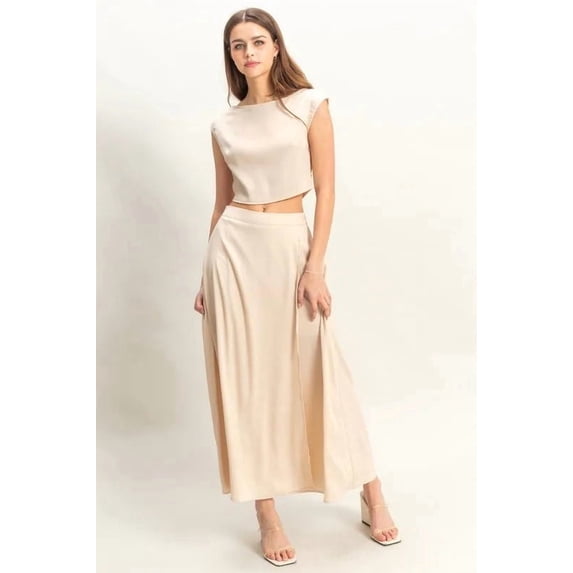 HYFVE Sleeveless Top and Maxi Skirt Set