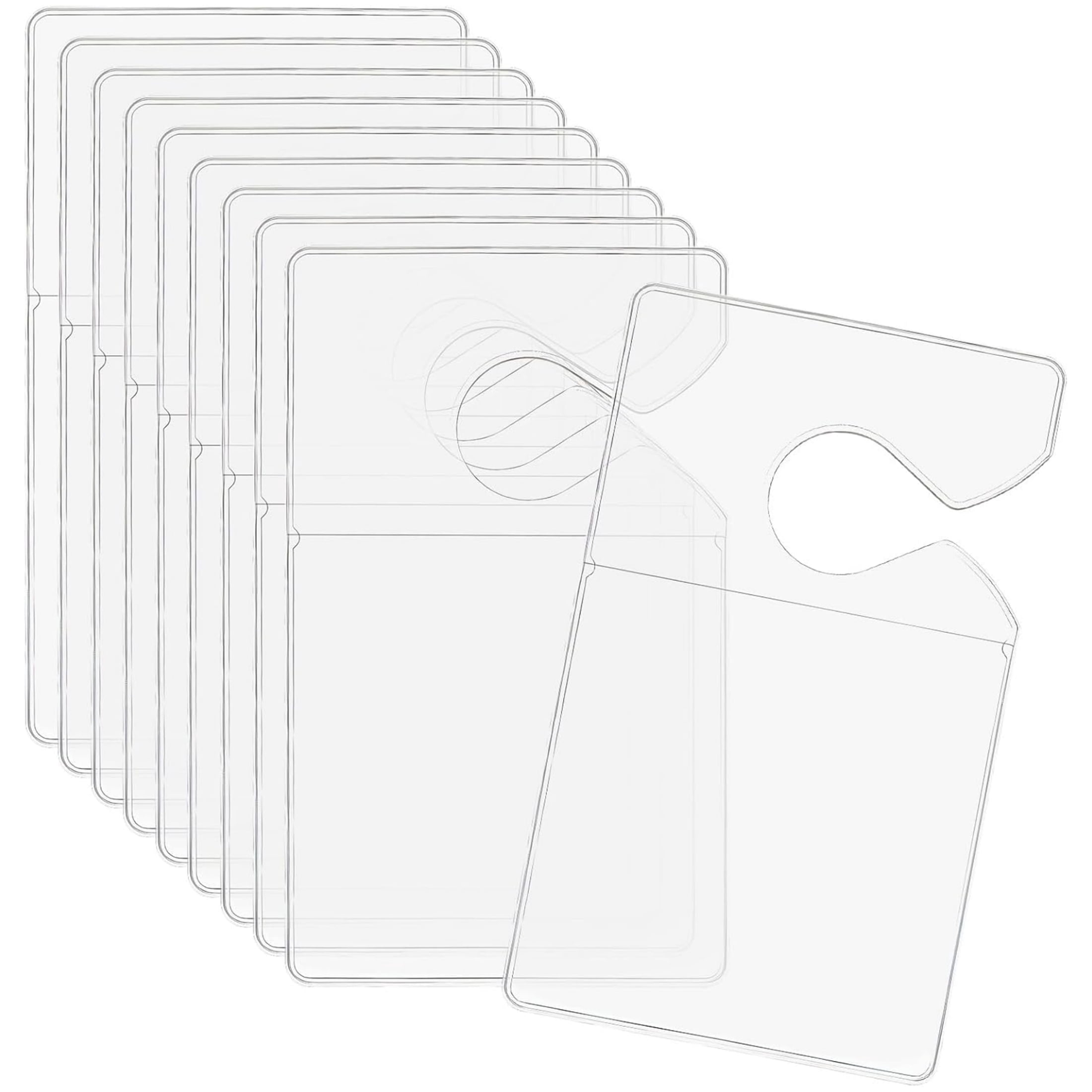 HYG 10 Pcs Clear Parking Permit Holder Vertical Parking Lot Pass ...