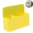 thumbnail image 1 of HYG Yellow Plastic Marker Storage Box Whiteboard Dry Erase Pen Holder Magnetic Chalk Pen Organizer for Home Office Blackboard Refrigerator Metal Locker 1 Pack, 1 of 7