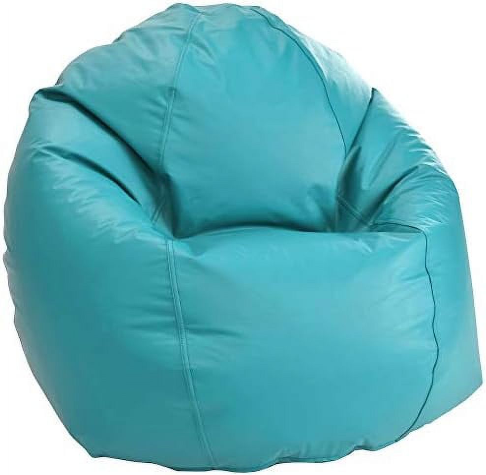 HYHBIBOOM Large Vinyl Bean Bag Chair Filled w/Polystyrene Beads