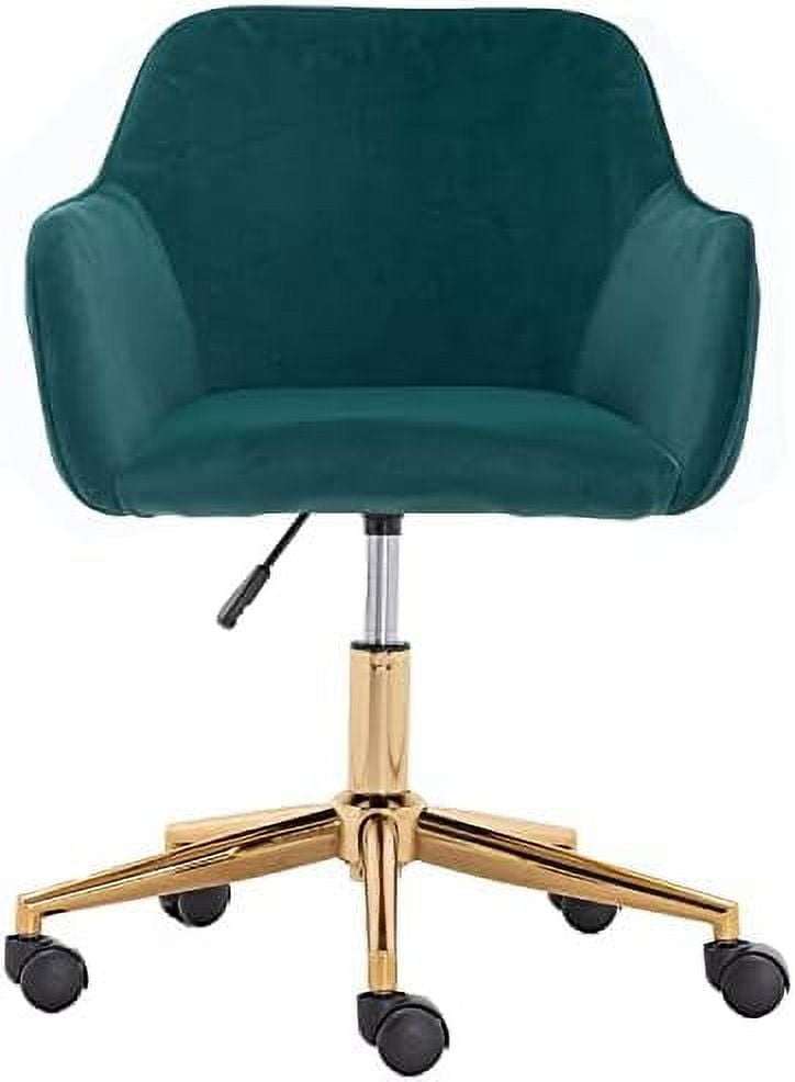 HYHBIBOOM White Desk Chair Fluffy Desk Chair Height Adjustable Vanity