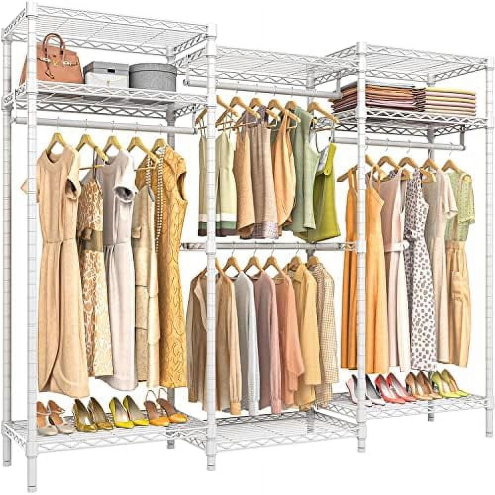 HYHOME V5i Garment Rack Bedroom Armoires Freestanding Closet Organizer