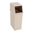 thumbnail image 1 of HYJY 8 Gallon Trash Can,Commercial Trash Garbage Can with Lid,Slim Trash Can Tall & Narrow Trash Bin Touchless Trash Can for Restaurant School Kitchen (Khaki), 1 of 18