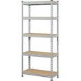 thumbnail image 1 of HYJY Storage Shelves 5 Tier Garage Shelving Heavy Duty Garage Shelves Adjustable Metal Shelving Unit Utility Rack Industrial Shelving for Warehouse Pantry Closet, 27.5"W x 12"D x 60"H, Light Gray, 1 of 18