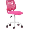 thumbnail image 1 of HYJY Task Chair for Teens Boys Girls 360 Slip Wheels Breathable Fabric Soft Pad Swivel Seat Ergonomics Backrest, Height Adjustable Liftup 29.5"-34.3" (Pink), 1 of 18