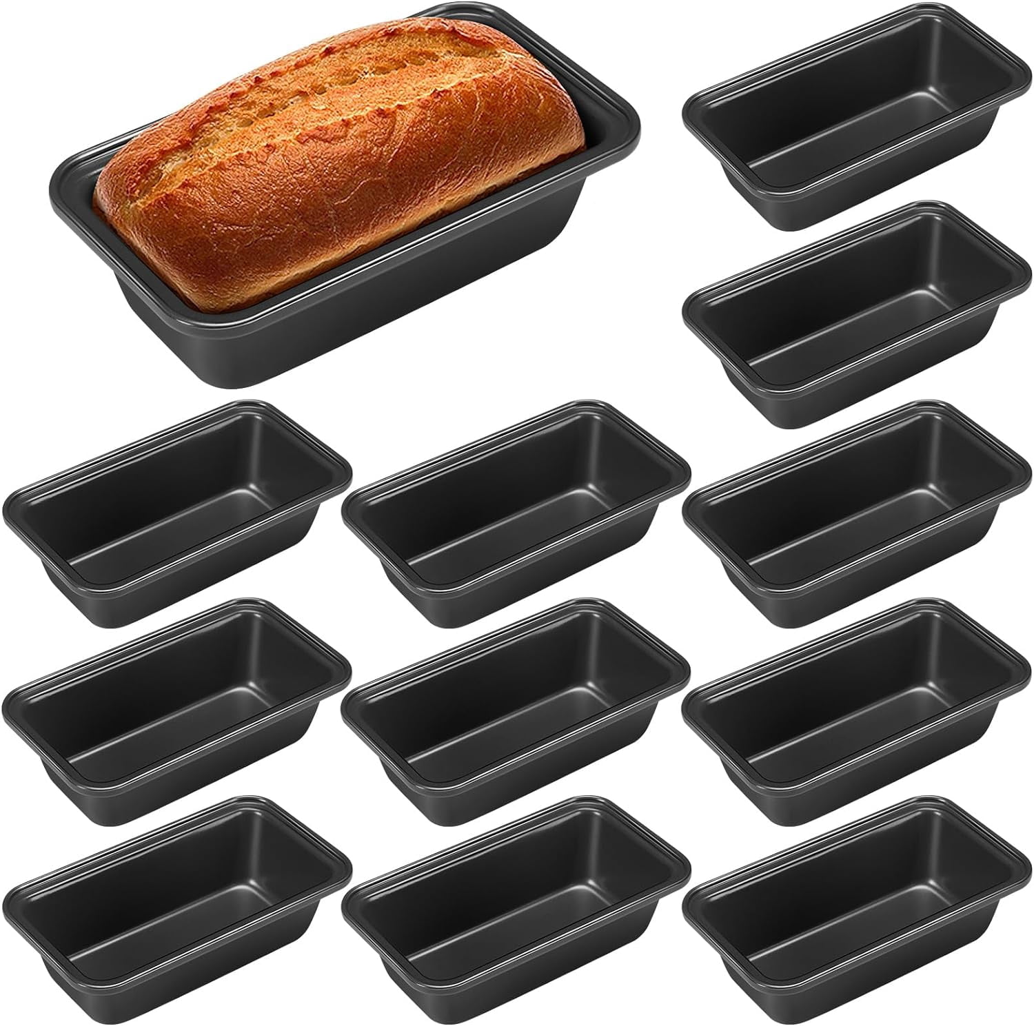 Banana Bread Mould Small Loaf Pan Sizes Small Loaf Pans 12 Pcs