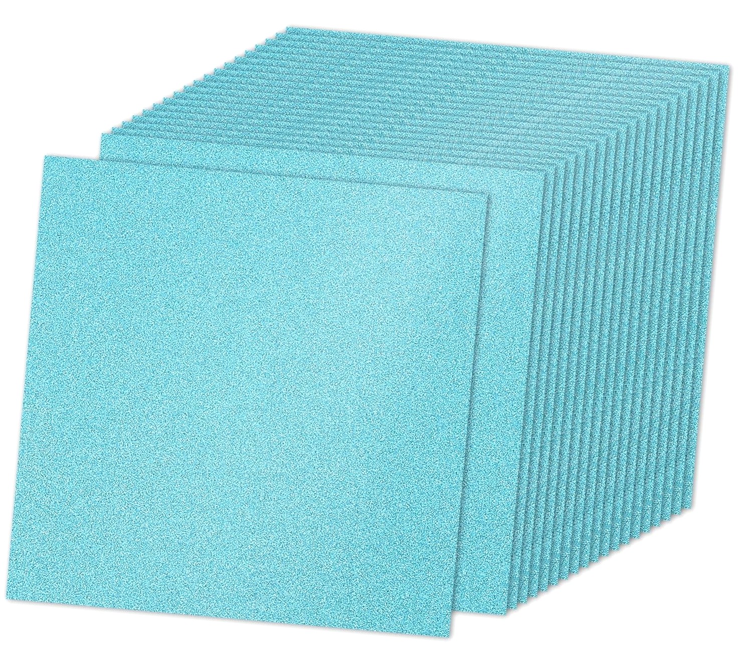 HYKE 20 Light Blue Glitter Cardstock 10 10 in, Glitter Card Stock Paper